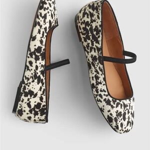 Madewell Black and White Patterned Flats